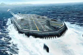 100万吨级巨舰有多牛？堪比20艘辽宁号航母，战时能载200架战斗机