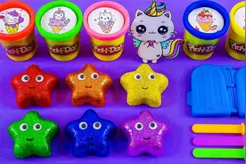 你会用动态沙制作五颜六色的星星吗，不会就跟我学起来吧！