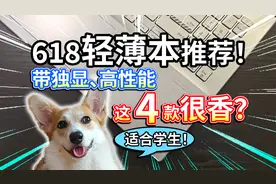 【618轻薄本推荐】带独显、高性能，适合学生，这4款很香？视频封面