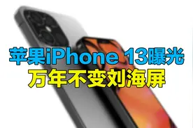 苹果iPhone 13曝光：万年不变刘海屏，屏下指纹还是没戏视频封面