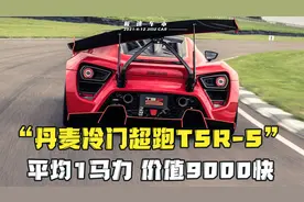 丹麦小众超跑Zenvo TSR-S，尾翼可左右移动，平均1马力价值9000块视频封面