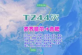 T244次列车（齐齐哈尔→合肥），全程2494公里，运行29小时54分视频封面