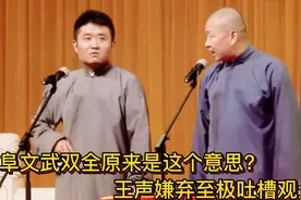 相声：苗阜文武双全原来是这个意思？王声嫌弃至极吐槽观众？视频封面