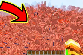 我的世界：史上最大的TNT村庄，点燃会怎么样？