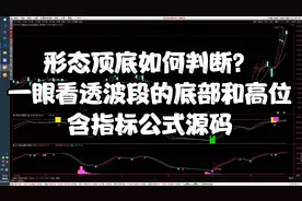 形态顶底如何判断？一眼看透波段的底部和高位，含指标公式源码视频封面