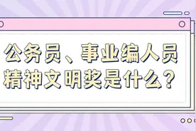 公务员、事业编人员的精神文明奖是什么？视频封面