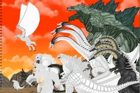 哥斯拉世界怪兽大小比较，你最喜欢哪一个怪兽呢视频封面