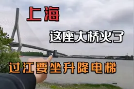 实拍上海这座大桥，行人电瓶车上桥要坐升降电梯才行，见世面了视频封面