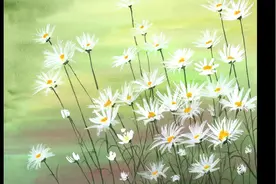 【水彩教程慢速版】 在风中开放的雏菊  简单水彩画新手教程视频封面