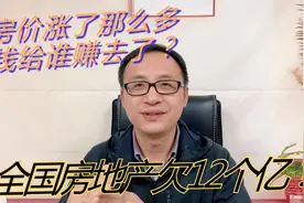 全国房地产商欠12万亿，房价涨了那么多，到底是谁在赚钱？视频封面
