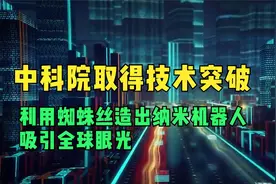 中科院取得技术突破，利用蜘蛛丝造出纳米机器人，吸引全球眼光视频封面