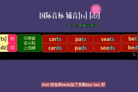 国际音标，辅音[ts],[dz]单词中读音