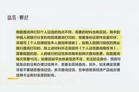 有钱花百科来了，打印个人征信报告需要带什么视频封面