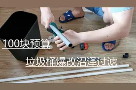 100元内垃圾桶爆改沼泽过滤，养龟再也不用每天换水了【一】视频封面