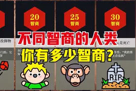 不同智商水平的人类对比，你有多少智商？视频封面