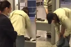 大型社死现场！女子机场安检卸下腰带，不料太瘦裤子瞬间掉落