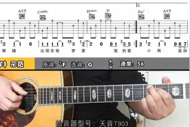 蓝心羽《小宇》原版吉他弹唱（曲谱及讲解请到吉他风华APP观看）视频封面