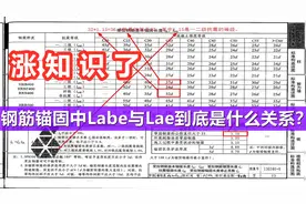 钢筋锚固中Labe与Lae到底是什么关系？
