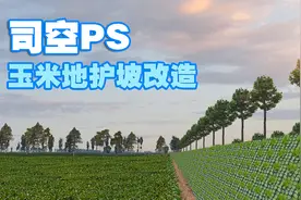 【司空侠PS教程】新农村改造之玉米地护坡改造照片P图景观设计视频封面