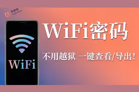 iPhone WiFi密码怎么查看？不用越狱，一键查看/导出！视频封面