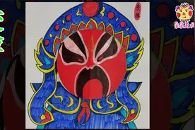 儿童创意画，变脸，让孩子结合绘画与手工，巧妙变化出不同的脸谱视频封面