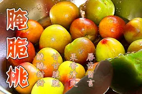 三月腌脆桃，酸甜脆口回甘，果香清爽，咬到牙齿软了都舍不得停口