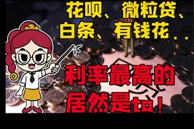 花呗、微粒贷、白条、有钱花。。。原来利率最高的是ta！视频封面