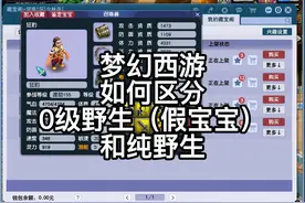 梦幻西游如何区分0级野生和纯野生 #梦幻西游  #梦幻西游电脑版