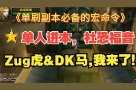 WLK单刷祖格老虎、DK马必备宏命令（单人成团）视频封面