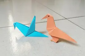 儿童手工折纸：小鸟怎么折简单又好看？有站立的还有飞翔的