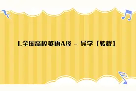1.全国高校英语A级 - 导学【转载】视频封面