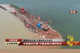 直击！巢湖水位上涨，圩堤抢险正在进行|央视网视频封面