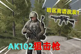 暗区突围：暗区离谱改装，丐版狙击AK102，中距离非常好用！视频封面