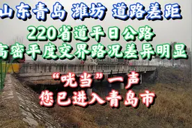 山东潍坊青岛道路差距：220省道平日公路高密平度界路况差异明显视频封面