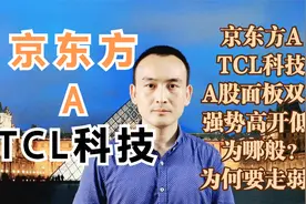 京东方A TCL科技 A股面板双雄 强势高开低走为哪般？为何要走弱？视频封面