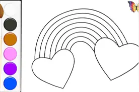 孩子一看就会画，幼儿简笔画上色教程：彩虹视频封面