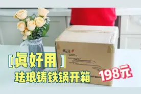 198元的铸铁珐琅锅，开箱后太惊艳了，能炒能炖能炸能蒸，真好用视频封面