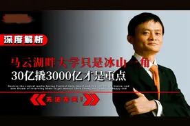 引人深思！马云湖畔大学被除只是冰山一角，30亿撬3000亿藏不住？视频封面
