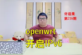 许迎果 第216期 openwrt软路由如何快速开启IPv6视频封面