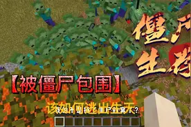 我的世界僵尸生存：捅到僵尸老巢！结果惨遭围攻视频封面