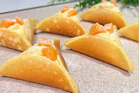 这个小饼谁吃了都说好，柔软丝滑，一口爆浆，好吃到转圈圈