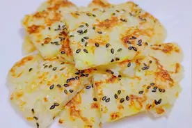苹果和山药不加水不发面，做出来软嫩可口的辅食小饼，适合3岁吃视频封面