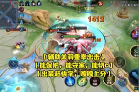 【辅助关羽重拳出击】极限守家！保护一级棒，切c比边路还猛！视频封面