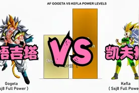 「龙珠AF」悟吉塔VS凯夫拉战力对比，AF中谁更强？视频封面