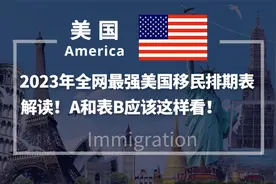 2023年全网最强美国移民排期表解读！排期表A和表B就应该这样看！视频封面
