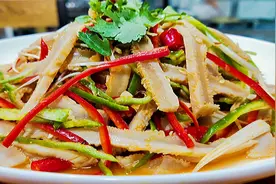 教你如何做出香辣劲道的凉拌牛肚丝，鲜香爽口，Q弹好吃又不腻