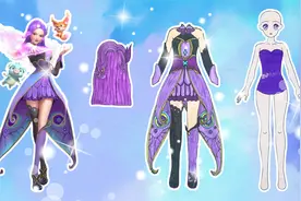 手工纸娃娃玩具：纸娃娃装扮，《巴啦啦小魔仙》菲斯娜装扮