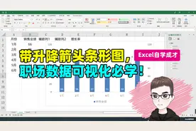 带升降箭头的Excel条形图，职场可视化数据必学技巧视频封面