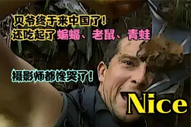 贝爷终于来中国了，而且还光明正大的吃起了蝙蝠，摄影师都惊呆了视频封面