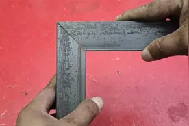 角铁如何切45度角，这种方法就是实用，你学会了吗？